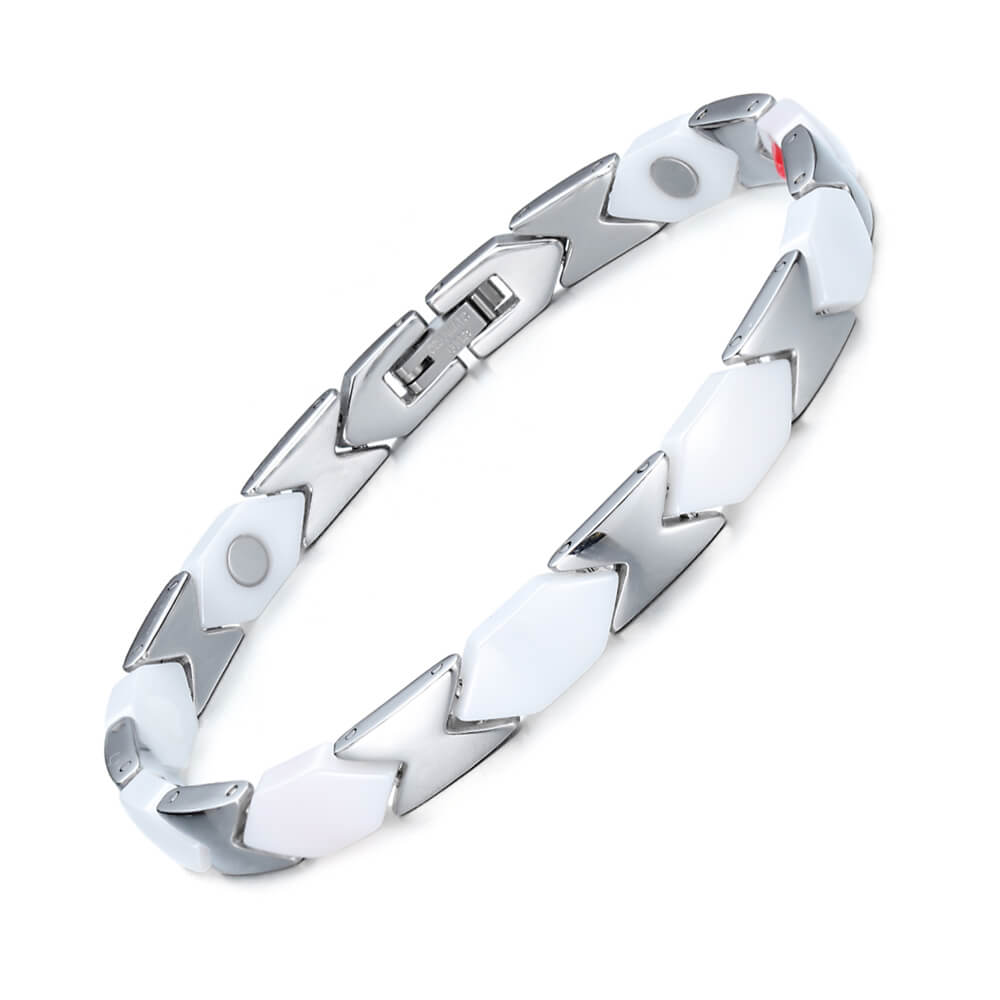 ladies stainless steel magnetic bracelet