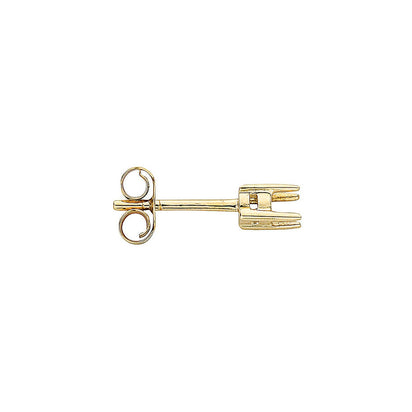 9ct Yellow Gold Earrings Mount 0.20ctw