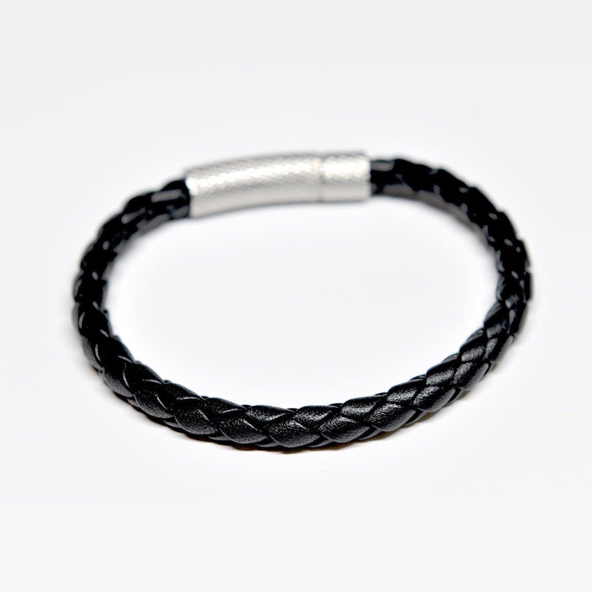 Mens black leather bracelet | mens leather bracelets UK | leather and ...