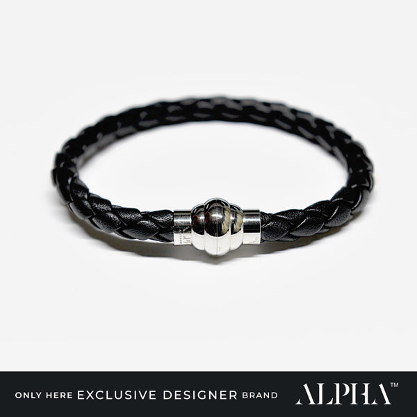 Mens Designer Leather Bracelets by ALPHA Mens - DEMI+CO Jewellery