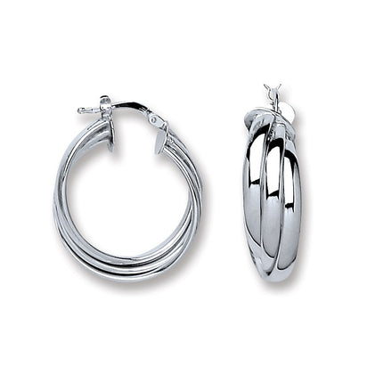 silver hoops