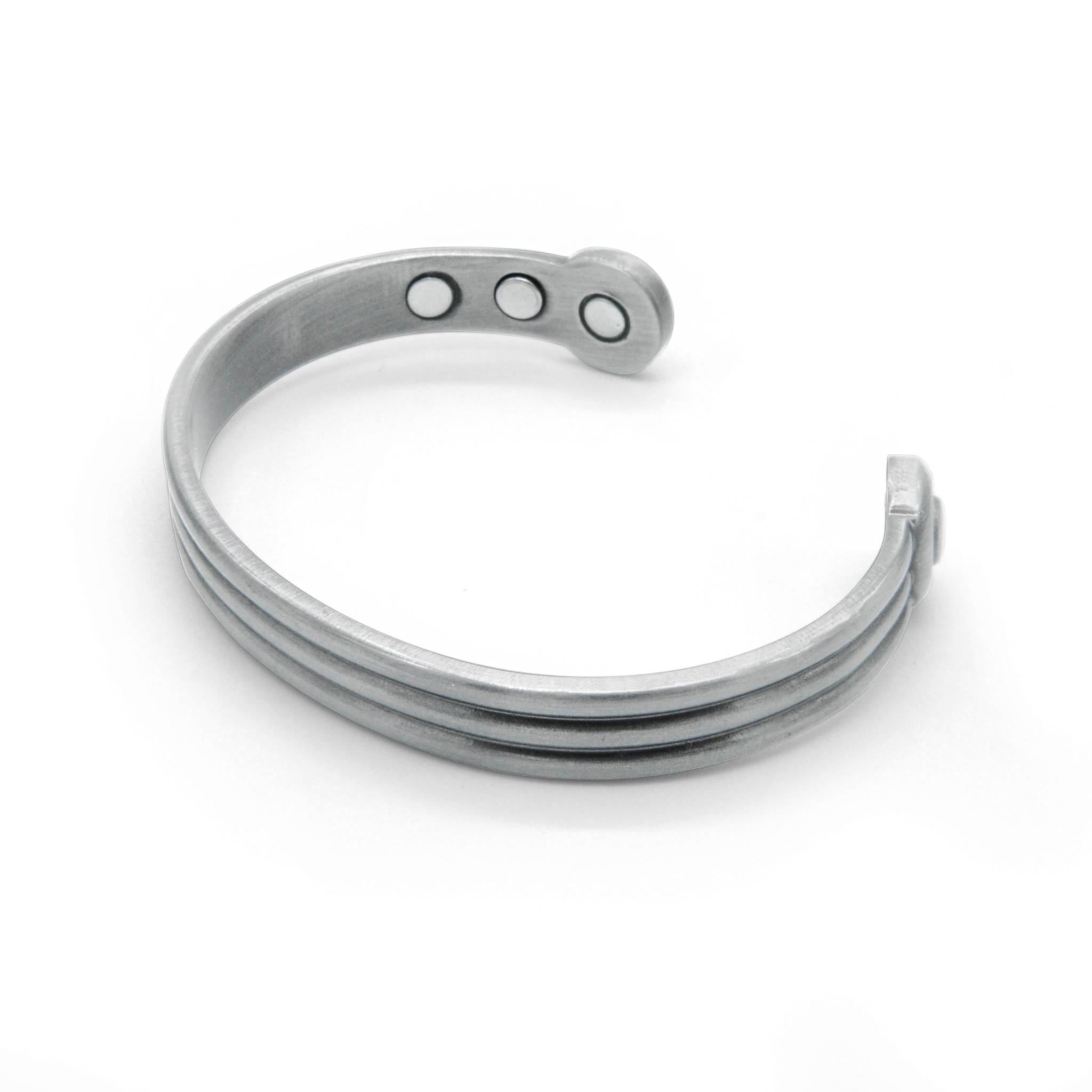 Axle Pewter Torque magnetic bangle-DEMI+CO Jewellery