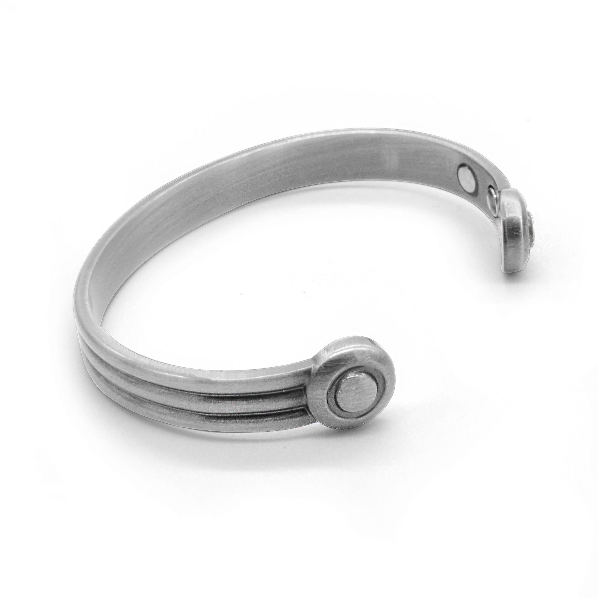 Axle Pewter Torque magnetic bangle-DEMI+CO Jewellery