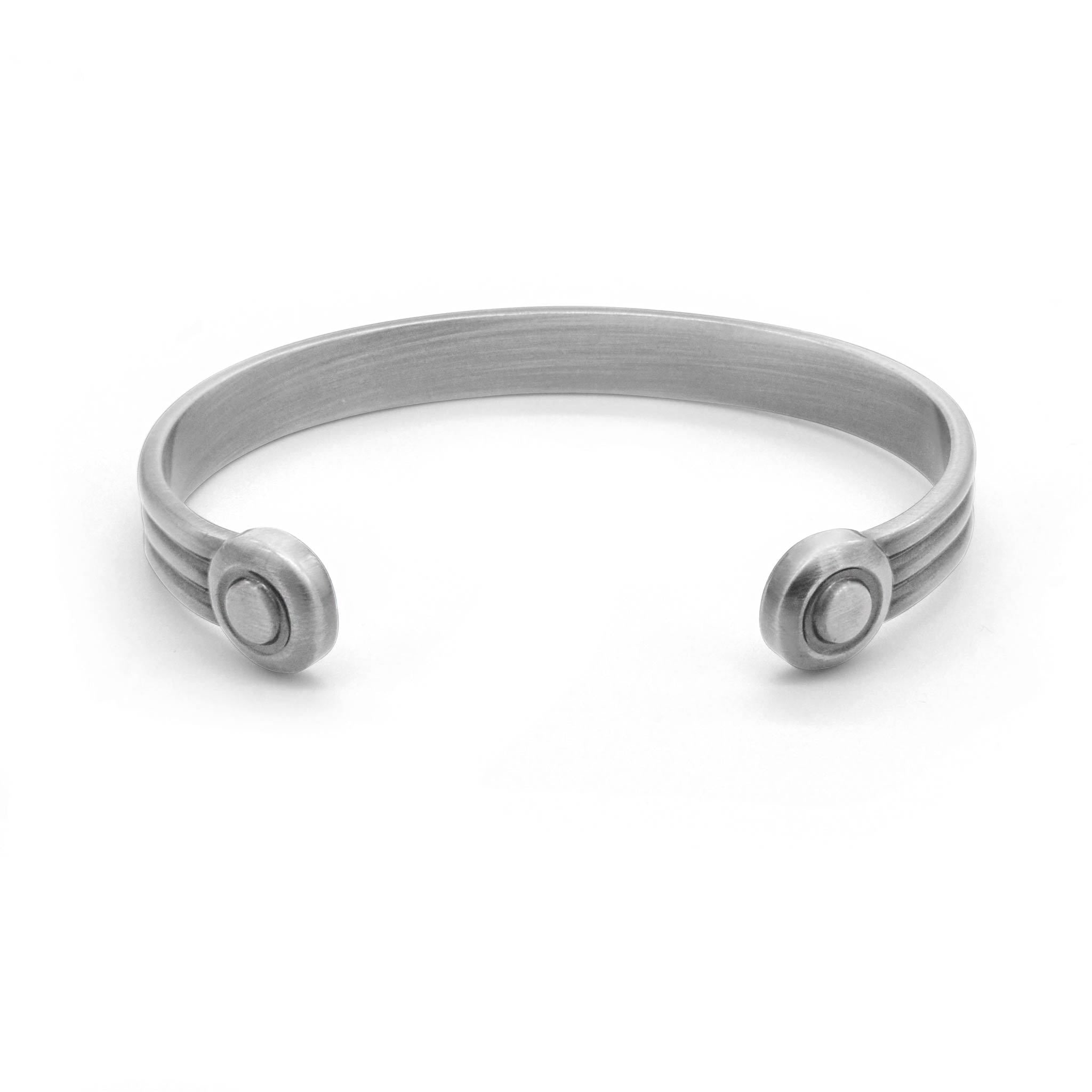 Axle Pewter Torque magnetic bangle-DEMI+CO Jewellery