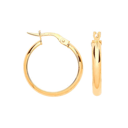 Yellow Gold 20mm Hoop Earrings