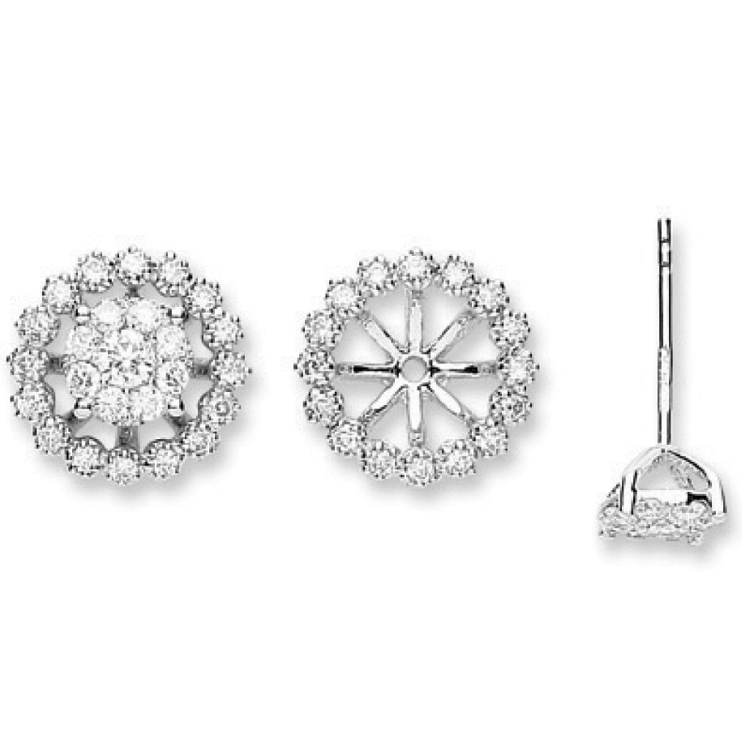 18ct White Gold 0.70ct Diamond Studs Earrings