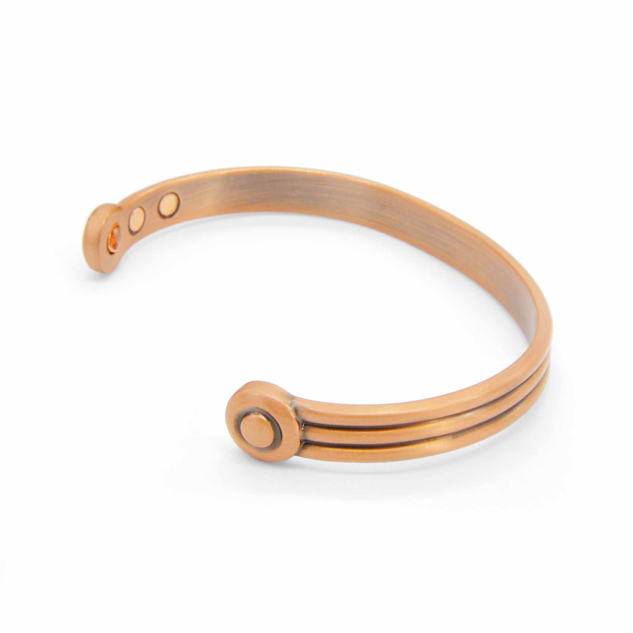 Saxon Magnetic Copper Bangle-DEMI+CO Jewellery