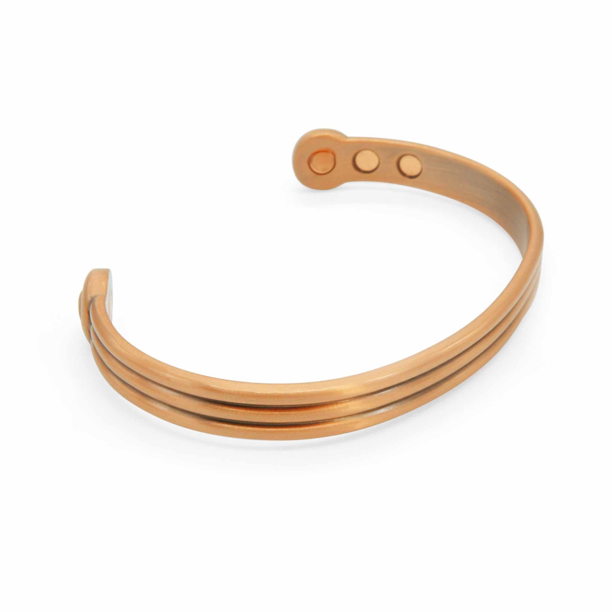 Saxon Magnetic Copper Bangle-DEMI+CO Jewellery