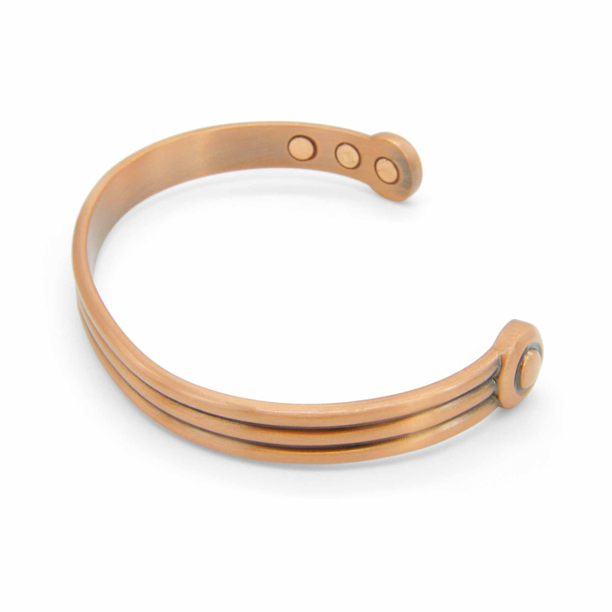 Saxon Magnetic Copper Bangle-DEMI+CO Jewellery