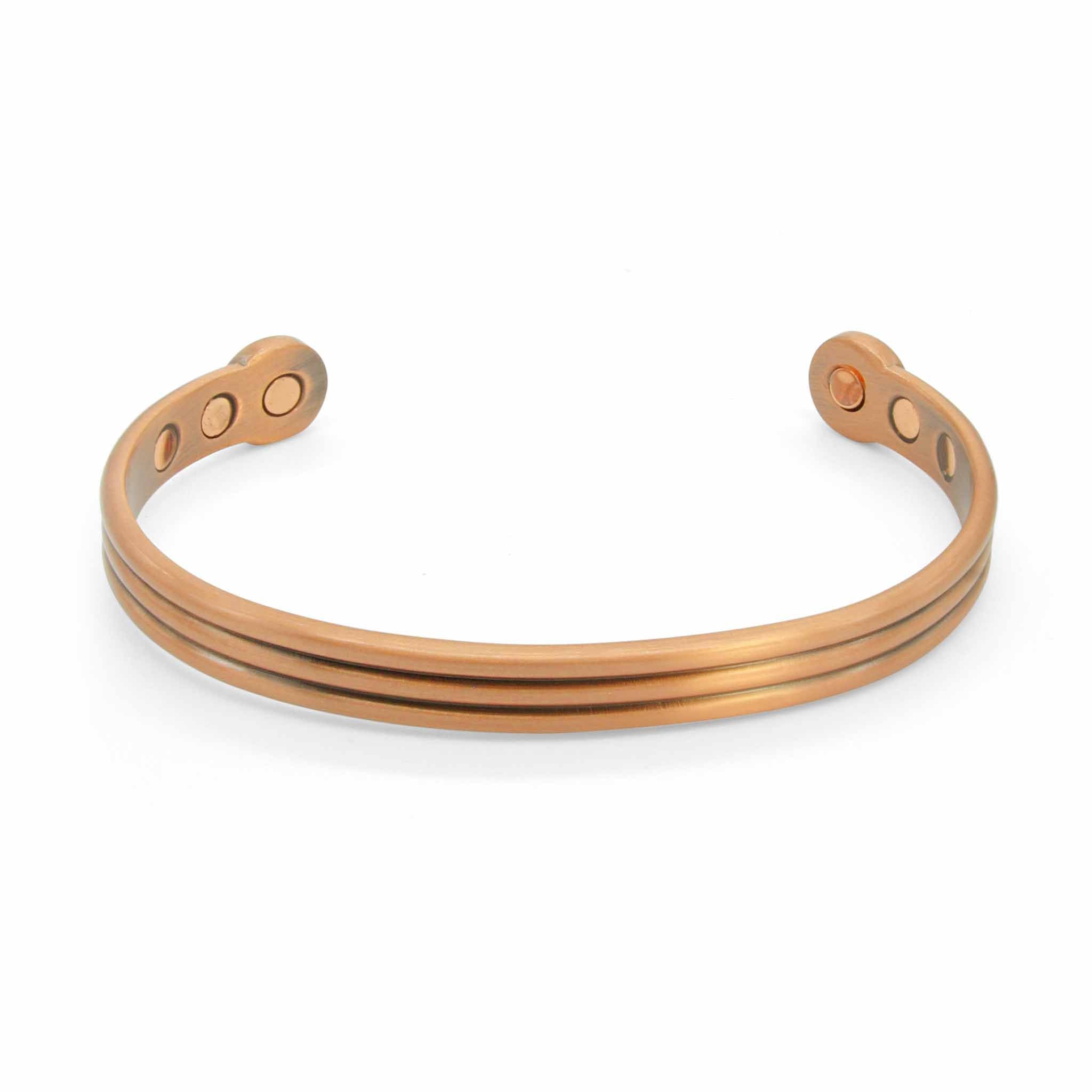 Saxon Magnetic Copper Bangle-DEMI+CO Jewellery